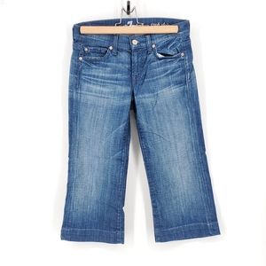7 For All Mankind Crop Dojo Jeans Size 24
